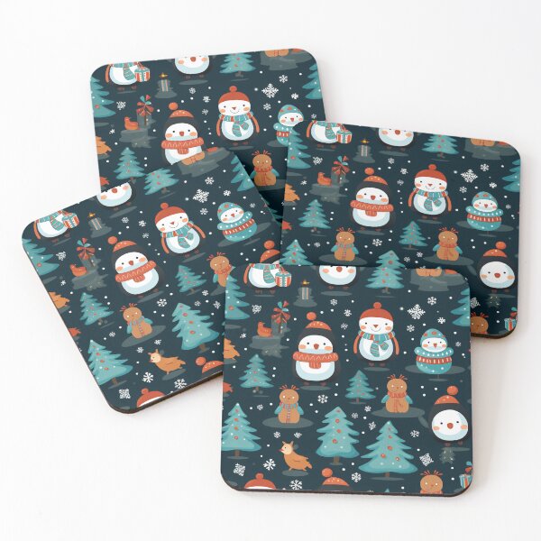 Item preview, Cute Holiday Characters, Christmas paper, seamless pattern, Digital Paper No.047 designed and sold by GoDATAP.