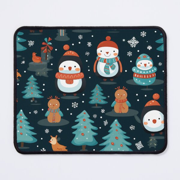 Item preview, Cute Holiday Characters, Christmas paper, seamless pattern, Digital Paper No.047 designed and sold by GoDATAP.