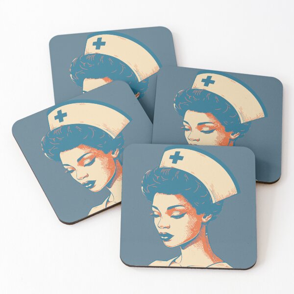 Item preview, Registered Nurse Side Profile Retro Colors Vintage Aesthetic Nursing Appreciation Gift for her designed and sold by CORINNE W.