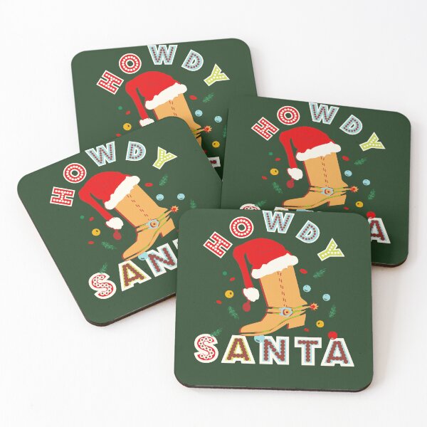 Item preview, Cowboy boots Christmas Howdy Santa designed and sold by vibeno1.