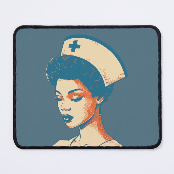 Item preview, Registered Nurse Side Profile Retro Colors Vintage Aesthetic Nursing Appreciation Gift for her designed and sold by CORINNE W.
