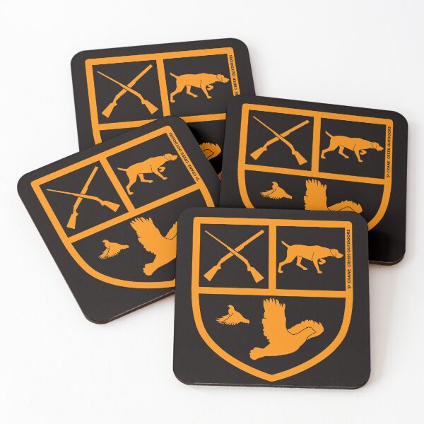 Item preview, Quail Hunter Crest, Shorthair Pointing Dog, Orange Outline designed and sold by CraneCreek.
