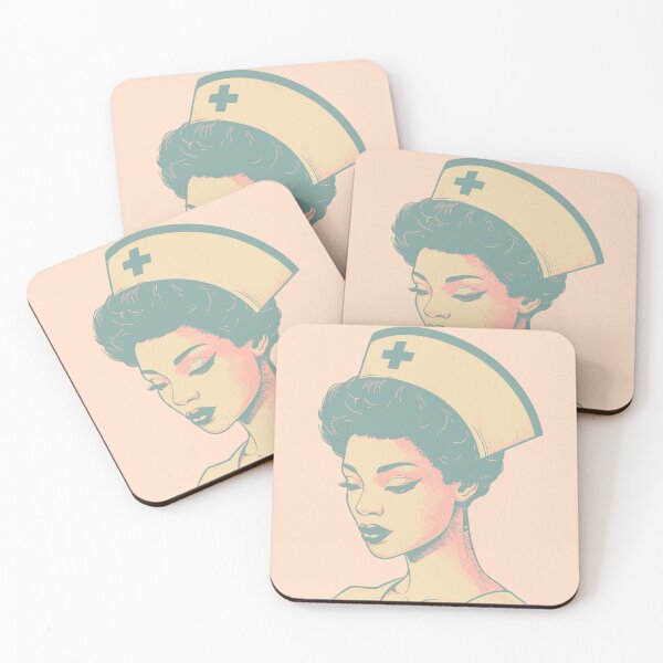 Item preview, Registered Nurse Side Profile Retro Colors Vintage Aesthetic Nursing Appreciation Gift for her designed and sold by CORINNE W.
