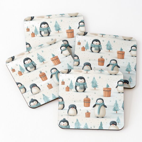 Item preview, Cute Holiday Characters, Christmas paper, seamless pattern, Digital Paper No.050 designed and sold by GoDATAP.