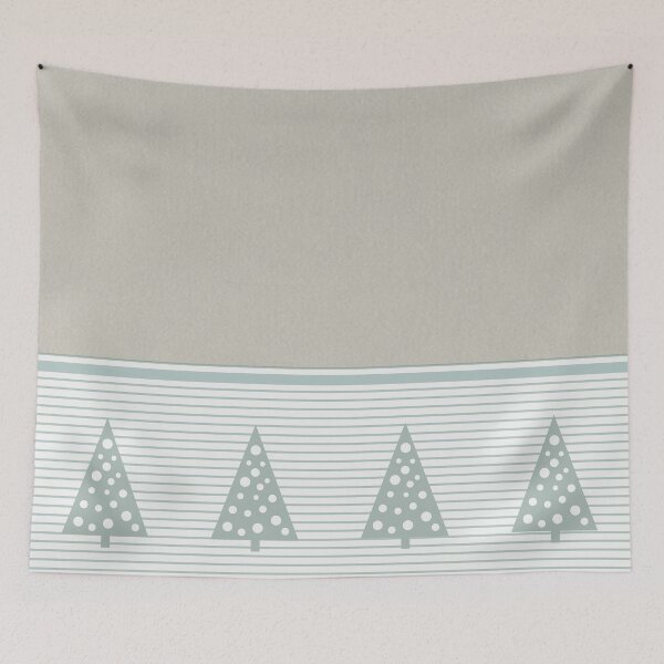 Item preview, Classic Farmhouse Christmas Tree Grain Sack Print designed and sold by SociallyRemoved.
