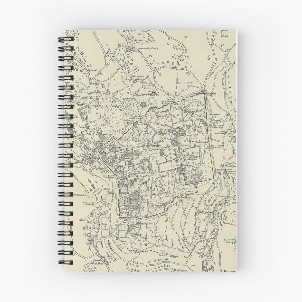 Item preview, Vintage Map of Jerusalem Israel (1917) designed and sold by BravuraMedia.
