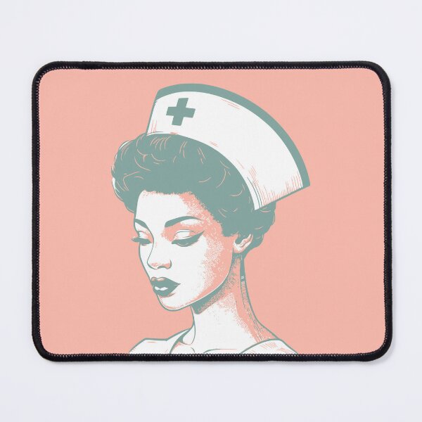 Item preview, Registered Nurse Side Profile Retro Colors Vintage Aesthetic Nursing Appreciation Gift for her designed and sold by CORINNE W.