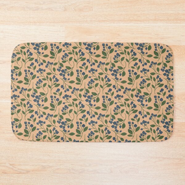 Item preview, blueberry branches, yellow designed and sold by Sara Frane.