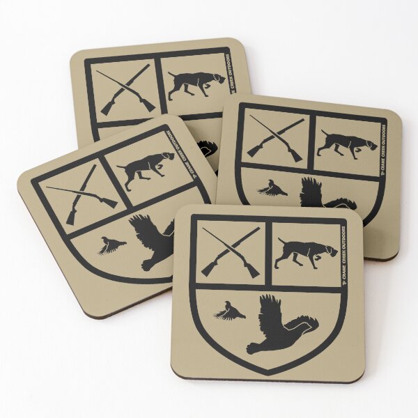 Item preview, Quail Hunter Crest, Wirehair Pointing Dog, Black Outline designed and sold by CraneCreek.