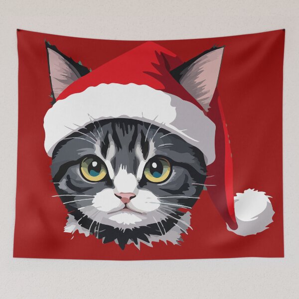 Aperçu de l'œuvre Chaton de Noël créée et vendue par Asotshop.