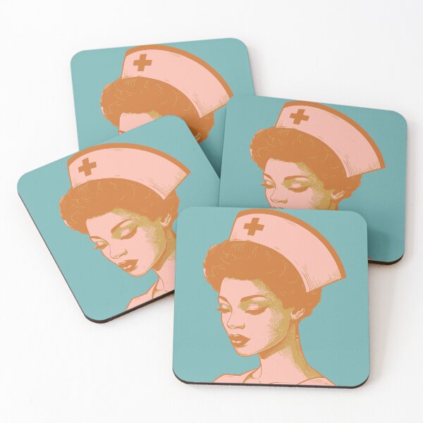 Item preview, Neuro Nurse Side Profile Retro Colors Vintage Aesthetic Nursing Appreciation Gift for her designed and sold by CORINNE W.