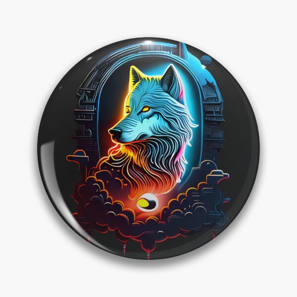 Item preview, Wolf, Machine And Neon Moonlight designed and sold by Chubuter.