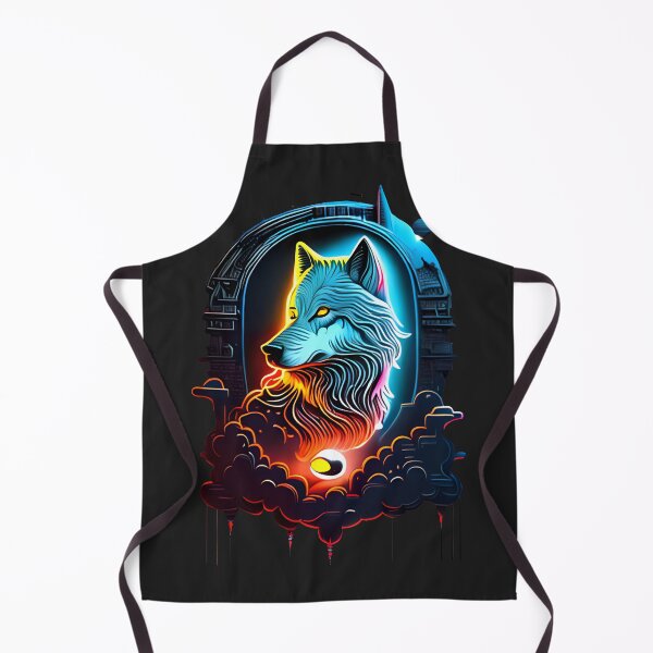 Item preview, Wolf, Machine And Neon Moonlight designed and sold by Chubuter.