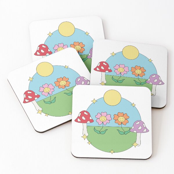 Item preview, Smiling flowers on a sunny day. designed and sold by bybonnalurie.