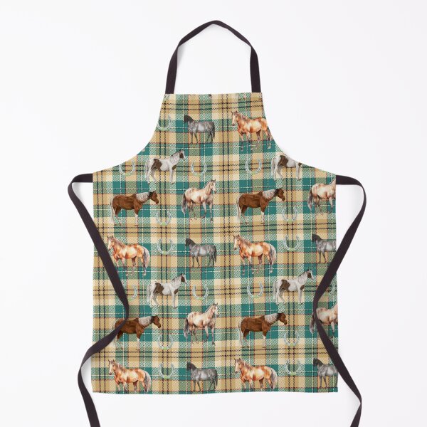 Item preview, Horses Plaid Green 2 designed and sold by Ashley Gagnon.
