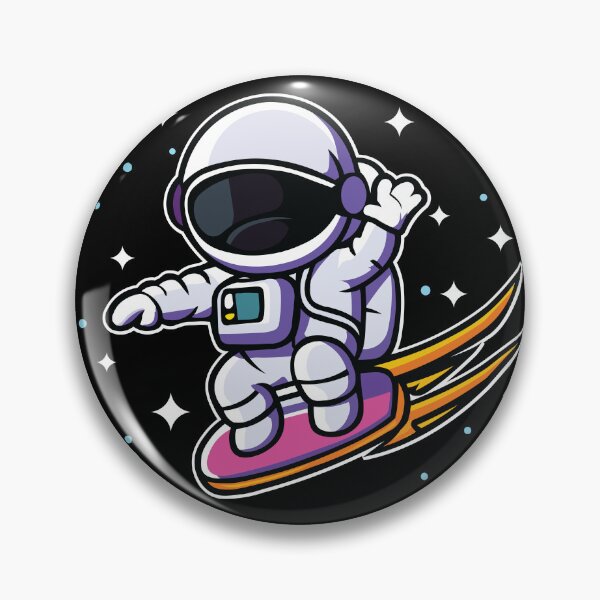 Item preview, Surfing Cute Astronaut from Outer Space designed and sold by DigitalFhaiz.