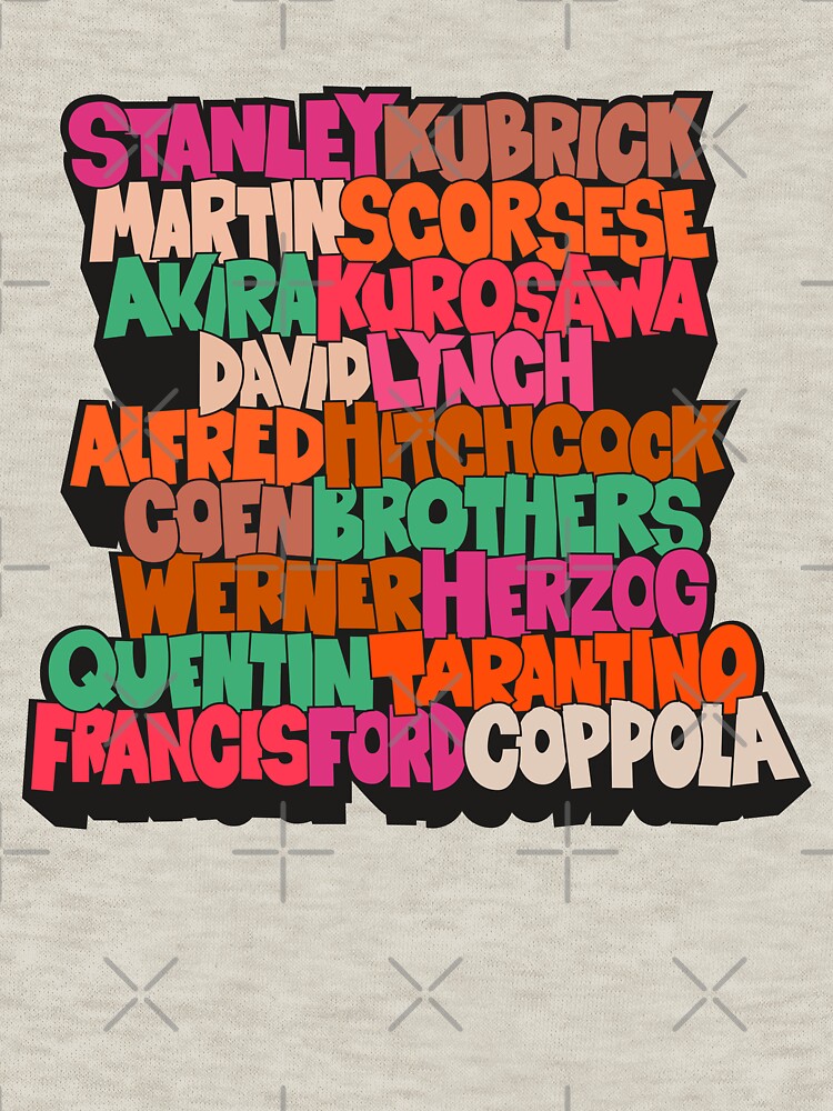 Thumbnail 7 of 7, Classic T-Shirt, Best Movie Directors - Blockletter Typo Style Series designed and sold by Boogosh.