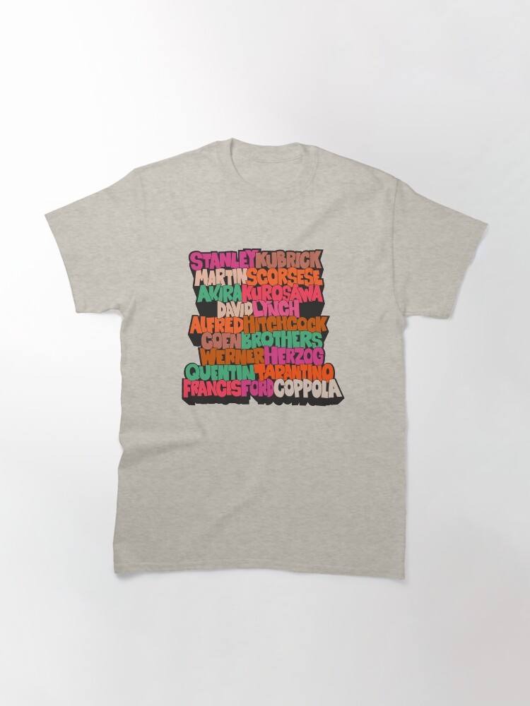 Thumbnail 3 of 7, Classic T-Shirt, Best Movie Directors - Blockletter Typo Style Series designed and sold by Boogosh.