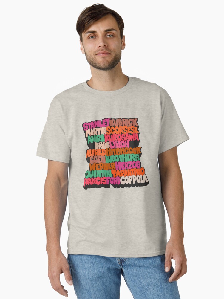 Thumbnail 1 of 7, Classic T-Shirt, Best Movie Directors - Blockletter Typo Style Series designed and sold by Boogosh.