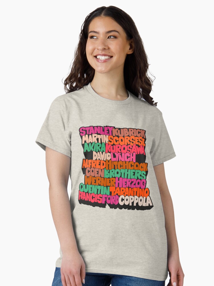 Thumbnail 2 of 7, Classic T-Shirt, Best Movie Directors - Blockletter Typo Style Series designed and sold by Boogosh.