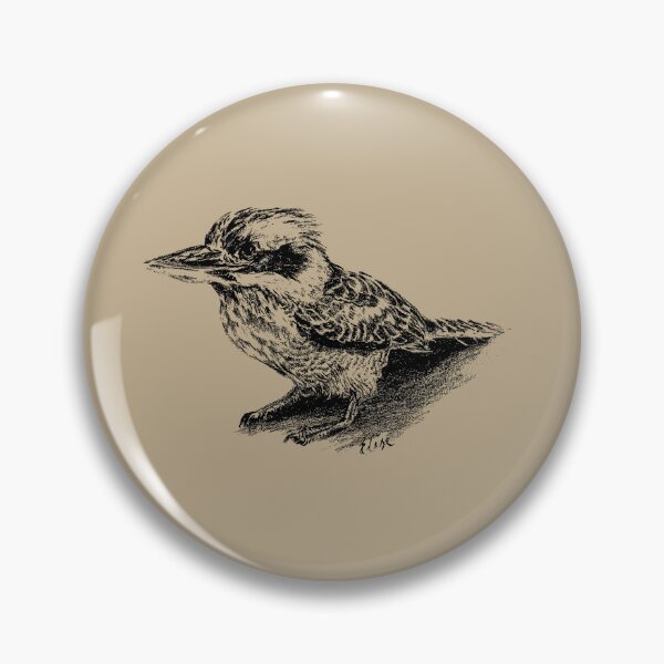 Item preview, Australian kookaburra Souvenir black Elise designed and sold by Lauren Elise Art.