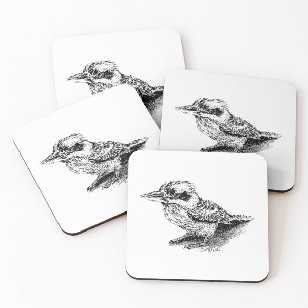 Item preview, Australian kookaburra Souvenir black Elise designed and sold by Lauren Elise Art.