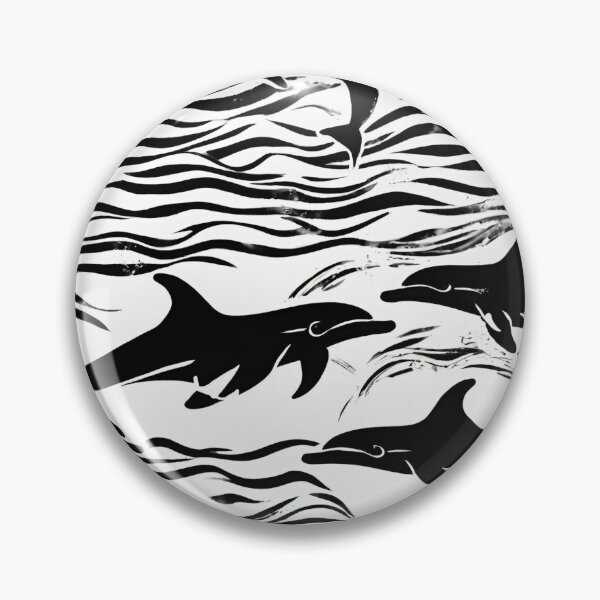 Item preview, Joyful dolphins leaping through ocean waves seamless pattern designed and sold by IssaraStudio.