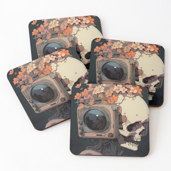 Item preview, new floral cyber skull life designed and sold by ururuty.