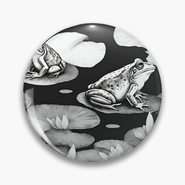 Item preview, Cheerful frogs on lily pads seamless pattern designed and sold by IssaraStudio.