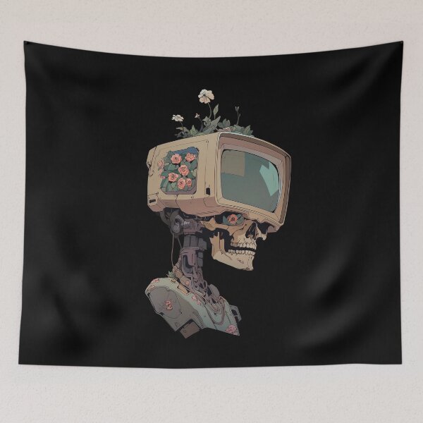 Item preview, floral cyber skull life designed and sold by ururuty.