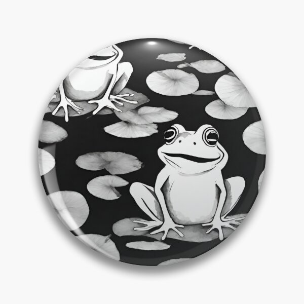 Item preview, Happy frogs playing on lily pads seamless pattern designed and sold by IssaraStudio.