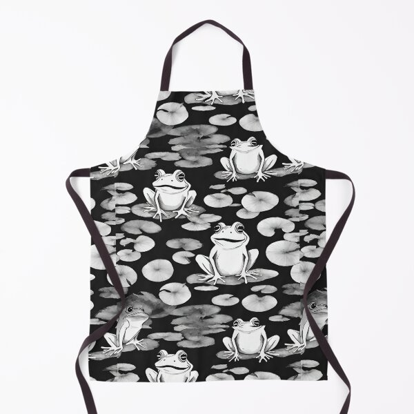 Item preview, Happy frogs playing on lily pads seamless pattern designed and sold by IssaraStudio.