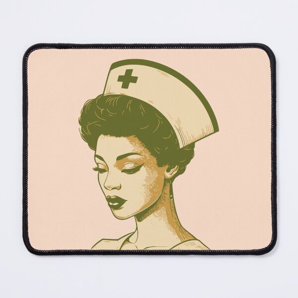 Item preview, Neuro Nurse Side Profile Retro Colors Vintage Aesthetic Nursing Appreciation Gift for her designed and sold by CORINNE W.