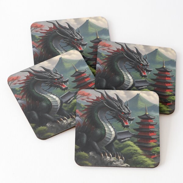 Item preview, Japanese Traditional Black Dragon designed and sold by Tamas Das.