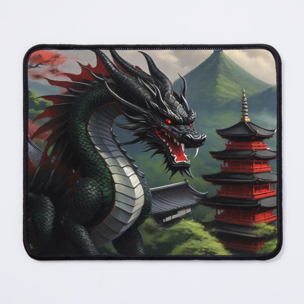 Item preview, Japanese Traditional Black Dragon designed and sold by Tamas Das.