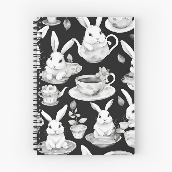 Item preview, Cozy bunnies hosting a tea gathering seamless pattern designed and sold by IssaraStudio.