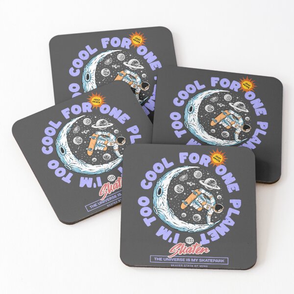 Item preview, I'm Too Cool For One Planet Skater designed and sold by Ninety9Secrets.