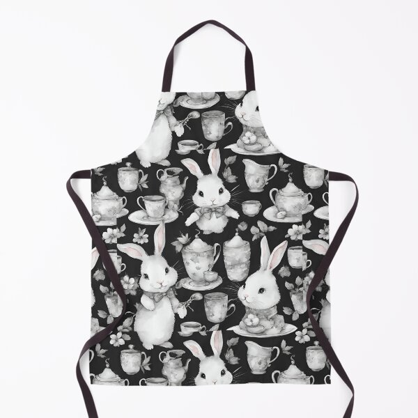 Item preview, Bunnies in a snug tea gathering seamless pattern designed and sold by IssaraStudio.