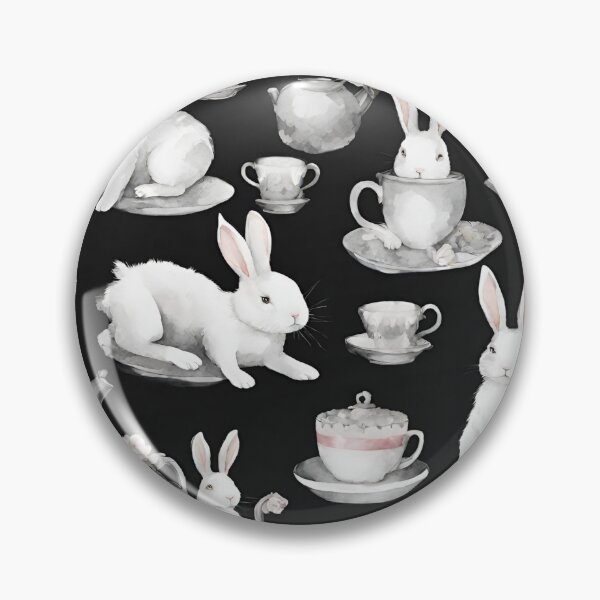 Item preview, Bunnies enjoying a cozy tea gathering seamless pattern designed and sold by IssaraStudio.