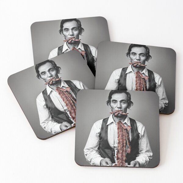 Item preview, Abraham Lincoln Eating a Plate of Bacon  designed and sold by ConClaviConDio.