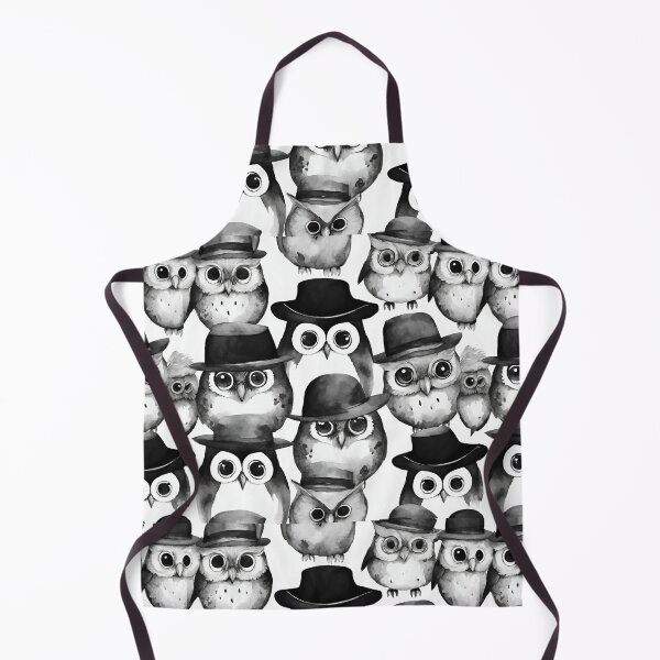 Item preview, Quirky owls in different hats seamless pattern designed and sold by IssaraStudio.