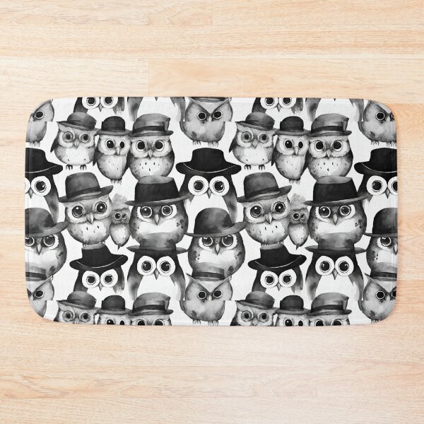 Item preview, Quirky owls in different hats seamless pattern designed and sold by IssaraStudio.