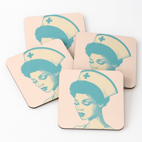 Item preview, Nurse Side Profile Retro Colors Vintage Aesthetic Nursing Appreciation Gift for her designed and sold by CORINNE W.