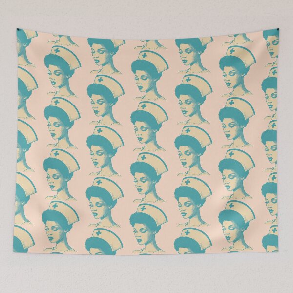 Item preview, Nurse Side Profile Retro Colors Vintage Aesthetic Nursing Appreciation Gift for her designed and sold by CORINNE W.