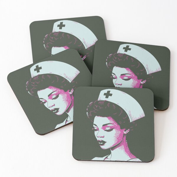 Item preview, Nursing Side Profile Retro Colors Vintage Aesthetic Nurse Appreciation Gift for her designed and sold by CORINNE W.