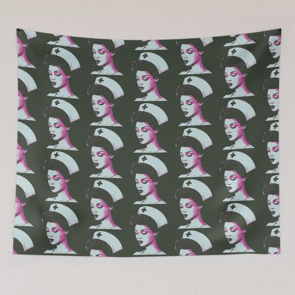 Item preview, Nursing Side Profile Retro Colors Vintage Aesthetic Nurse Appreciation Gift for her designed and sold by CORINNE W.