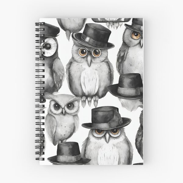 Item preview, Owls sporting an array of whimsical hats seamless pattern designed and sold by IssaraStudio.