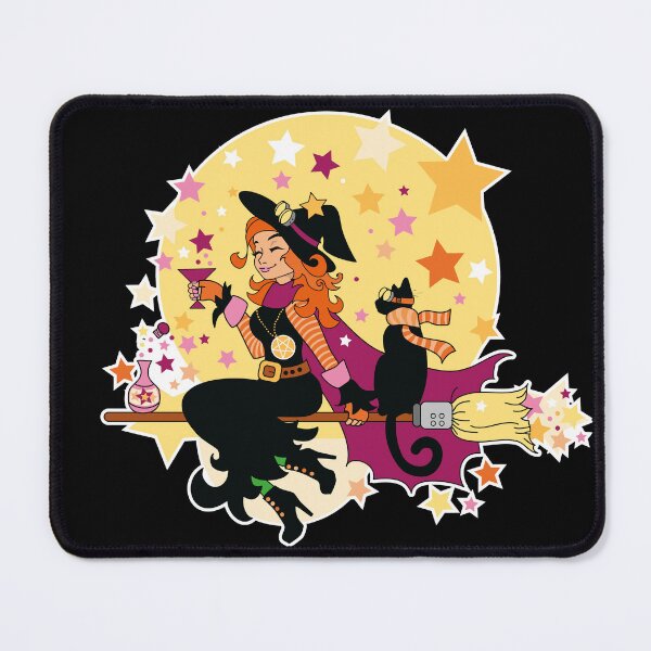 Item preview, Beautiful Steampunk Witch and Black Cat designed and sold by Christine Briggs.