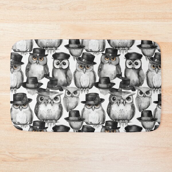 Item preview, Owls sporting an array of whimsical hats seamless pattern designed and sold by IssaraStudio.