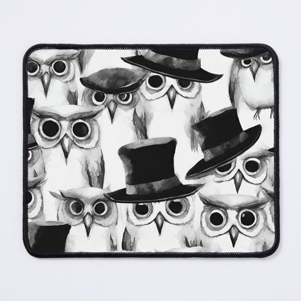 Item preview, Owls donning a variety of playful hats seamless pattern designed and sold by IssaraStudio.
